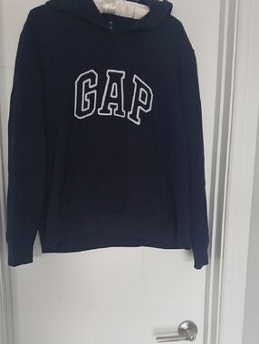 GAP  Navy Crewneck Hoodie with White Logo